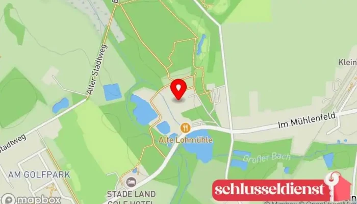 Karte von Gut Deinster Mühle Hotel, Kongresszentrum, Restaurant in Deinste