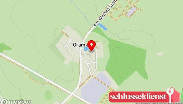 Karte von Gutshaus Gramkow - Alina Klüßendorf Ferienwohnung, Wohnheim in Hohenkirchen