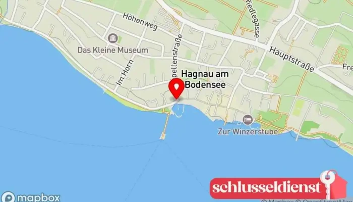 Karte von Hafen Hagnau (Bodensee) Hafenbetriebsgesellschaft in Hagnau am Bodensee