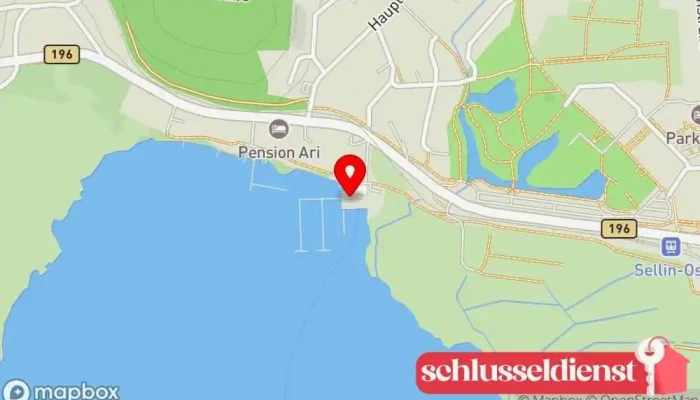 Karte von Hafen Sellin / Wasserwanderrastplatz Jachthafen, Rastplatz in Sellin