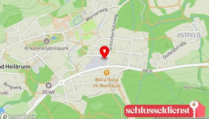 Karte von Haleco-Edelstahltechnik GmbH Metallbauunternehmen in Bad Heilbrunn