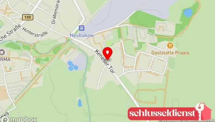 Karte von Hans Koll Metallwerkstatt in Neubukow