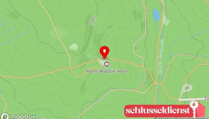 Karte von Hans-Watzlik-Hain Nationalpark in Bayerisch Eisenstein