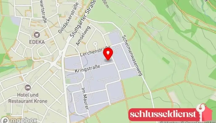 Karte von Harald Wenger Schlosserei Metallwerkstatt in Steinenbronn
