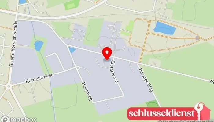 Karte von Harsefelder Bauschlosserei & Pulverbeschichtung Haupt GmbH & Co.KG Pulverlackbeschichtungsdienst in Harsefeld