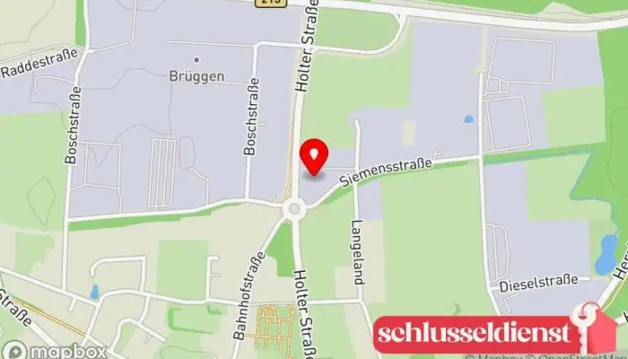 Karte von Hartwig Gödiker Immobilien GmbH Bauplaner, Sanitärtechnik, Baustoffhandel, Bauunternehmen, Geschäft für Türen, Ofengeschäft, Bauprojektentwickler in Herzlake