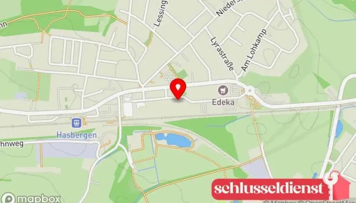Karte von Hasenpatt Stahl- und Maschinenbau Geschäftsführungs GmbH Stahlbauunternehmen, Hersteller, Maschinenbauunternehmen in Hasbergen