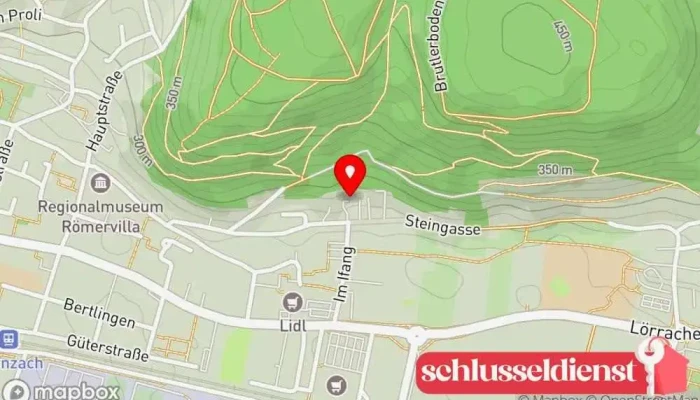 Karte von Haus und Garten Service Schlüsseldienst in Grenzach-Wyhlen
