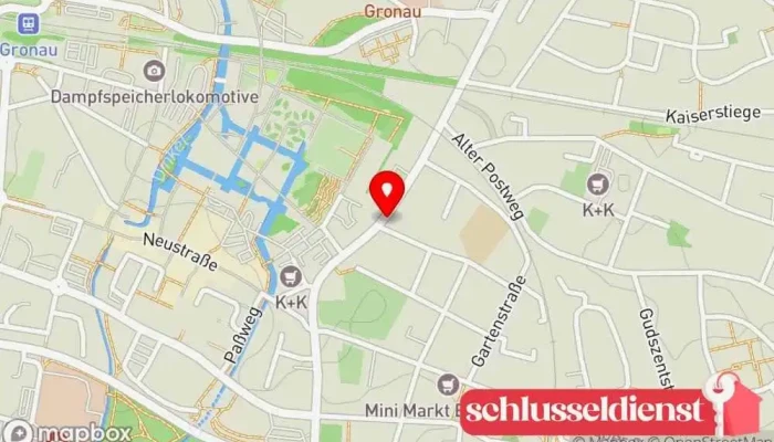 Karte von Headshop GroWnau Metallbauunternehmen, Metallwerkstatt in Gronau (Westfalen)
