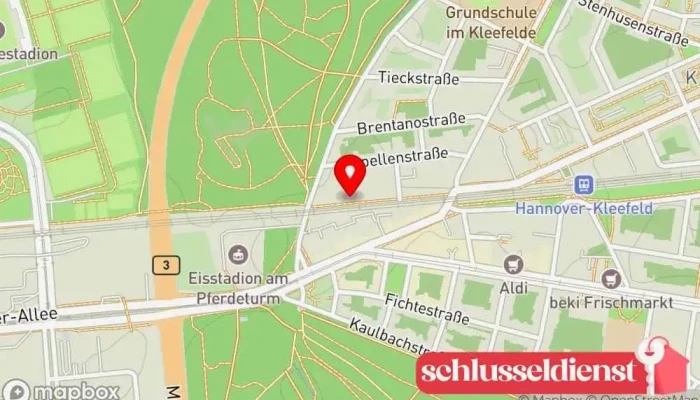 Karte von Heinrich Ernst GmbH Metallbauunternehmen in Hannover