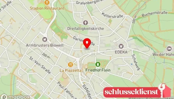 Karte von Helmut Kern Sanitärinstallateur in Flein