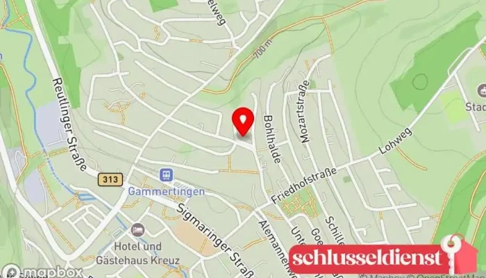 Karte von Herbert Göggel Flaschnerei und Sanitärtechnik Sanitärinstallateur in Gammertingen