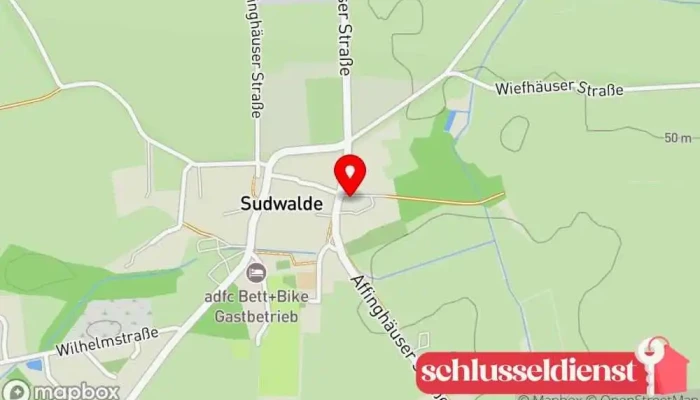Karte von Herbert Laasch Maschinen u. Metallbau GmbH Metallverarbeitungsunternehmen in Sudwalde