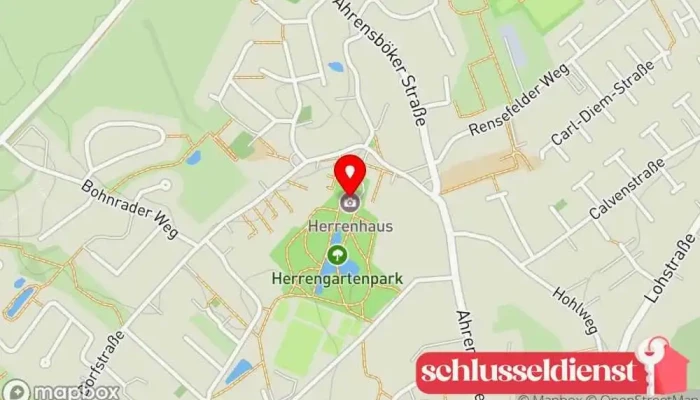 Karte von Herrenhaus Stockelsdorf Veranstaltungsstätte, Catering, Hochzeitsräumlichkeit in Stockelsdorf