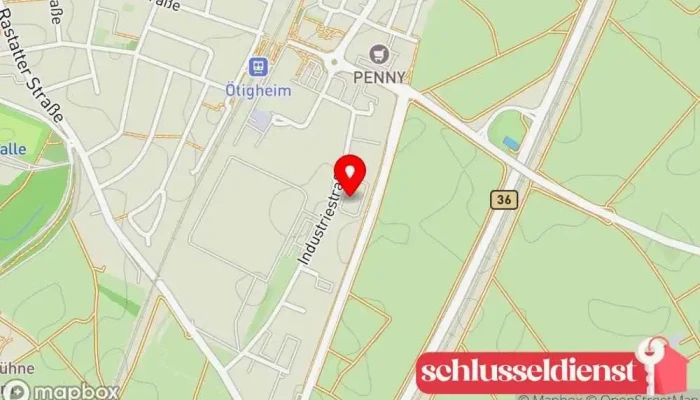 Karte von Hettmannsperger Bohrgesellschaft mbH Bohrunternehmen in Ötigheim