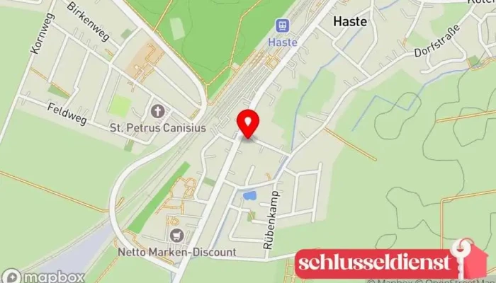 Karte von HEUER Handelsvertretung Hohnhorst Türfachhandel, Markisenanbieter, Anbieter von Terrassenüberdachungen, Fensteranbieter in Hohnhorst