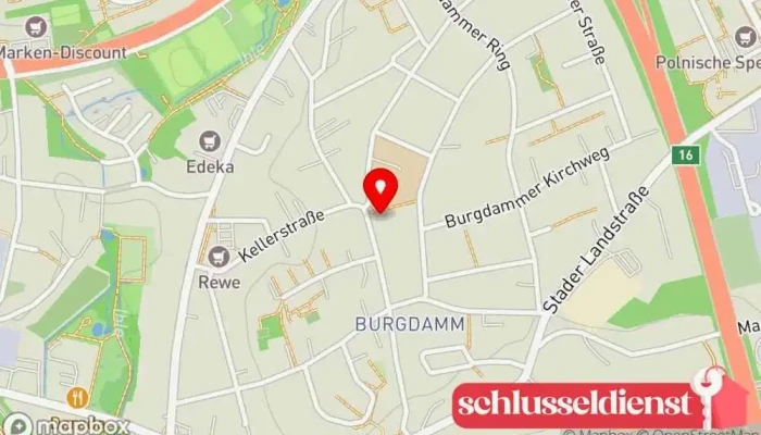 Karte von Hinck Metallbau Metallbauunternehmen, Metallwerkstatt in Bremen