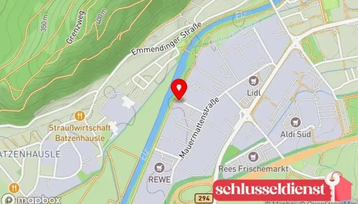 Karte von Hoch Stahlbau GmbH Metallbauunternehmen, Schlüsseldienst, Stahlbauunternehmen, Schweißbetrieb in Waldkirch