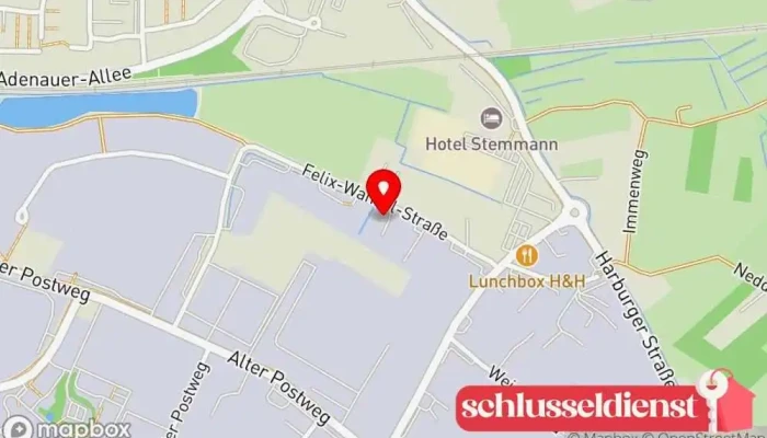 Karte von Holst Bauschlosserei GmbH Metallbauunternehmen, Metallwerkstatt in Buxtehude