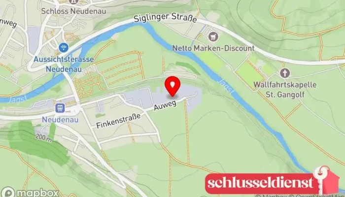 Karte von Horch - Türen und Tore - Brand-, Rauch-, Schall-, Einbruchschutz Türfachhandel, Metallbauunternehmen, Stahlbauunternehmen in Neudenau