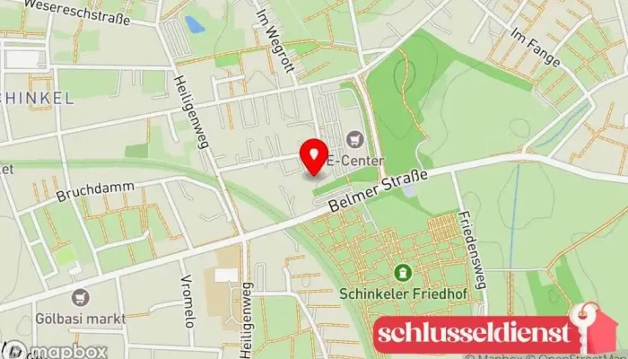 Karte von Horn Metallbau Metallbauunternehmen, Geschäftsstelle in Osnabrück