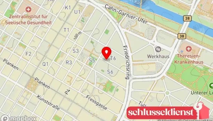 Karte von Horst Webersdorfer Schlosserei Metallwerkstatt in Mannheim