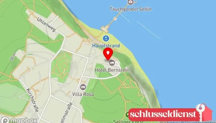 Karte von Hotel Seeschloss Sellin Hotel in Sellin