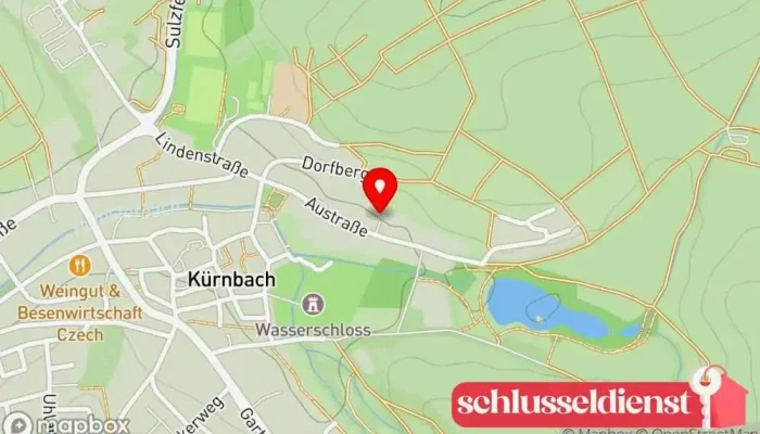 Karte von HSK - Stahl und Metallbau Bauunternehmen, Metallbauunternehmen in Kürnbach