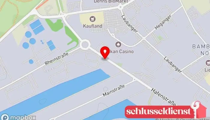 Karte von HUCK Metallbau Metallbauunternehmen in Bamberg
