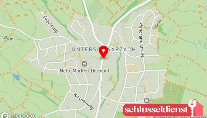 Karte von J. Stahl Fleischerei in Schwarzach