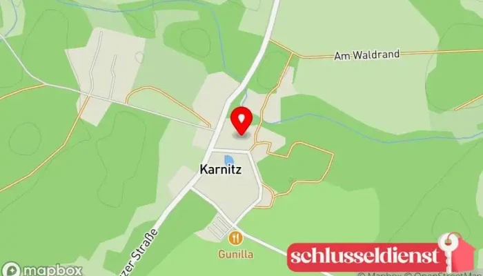 Karte von Jagdschloss Kniepow Historische Sehenswürdigkeit in Garz/Rügen