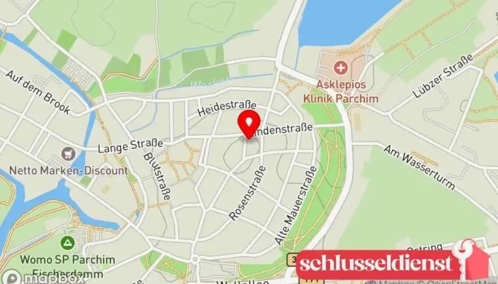 Karte von Joachim Peseke  in Parchim