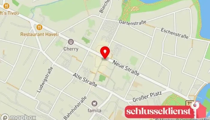Karte von Johann Untch Gravuren u. Schlüssel Graveur in Bremervörde