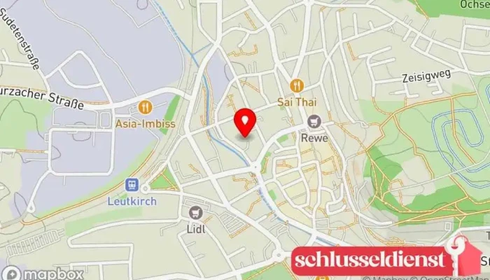 Karte von Josef Peidl Schlosserei Metallbauunternehmen in Leutkirch im Allgäu