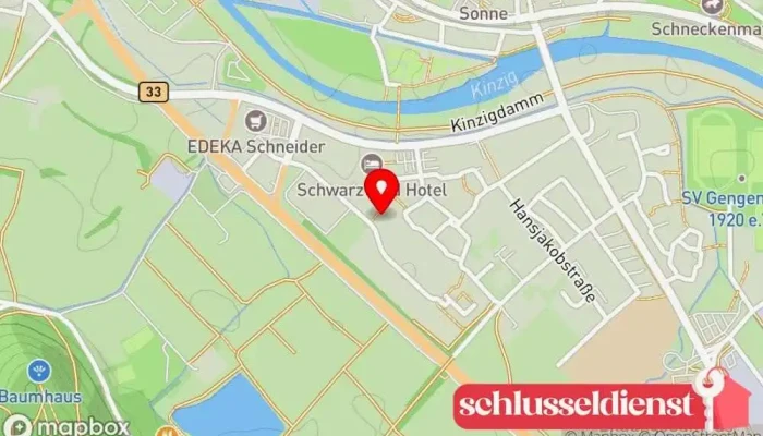 Karte von Josef Walter Metallwerkstatt in Gengenbach