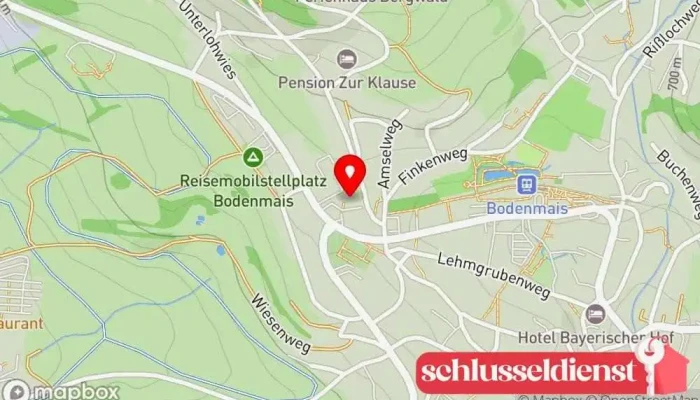 Karte von Joska Glasblaserei Glasbläser in Bodenmais