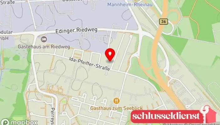 Karte von Jürgen Seitz Bauschlosserei Metallwerkstatt in Mannheim