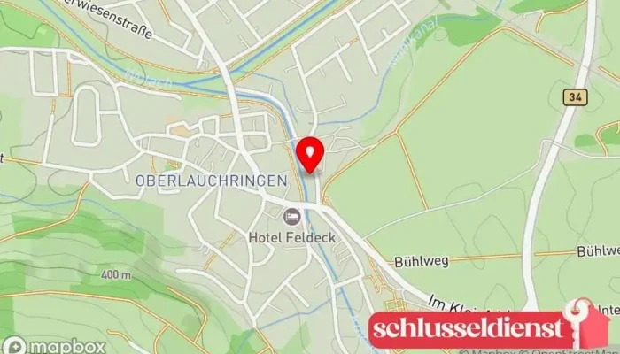 Karte von Karl Stärk Sanitärtechnik & Heizungstechnik, Schlosserei Metallbauunternehmen in Lauchringen