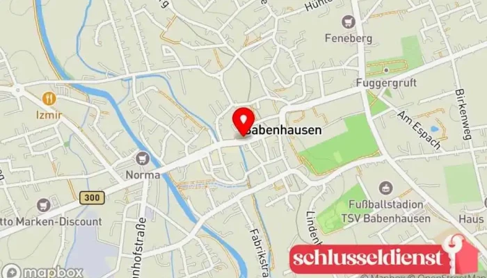Karte von Karl Stölzle Glaserei, Metallbau Metallbauunternehmen in Babenhausen