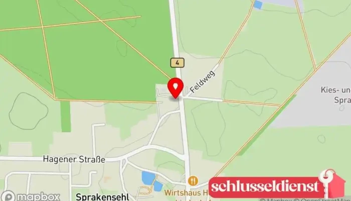 Karte von Karstens GmbH Dachdecker, Zimmermann in Sprakensehl