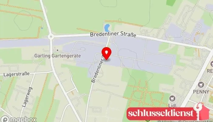 Karte von Kempa N. Metallwerkstatt in Güstrow
