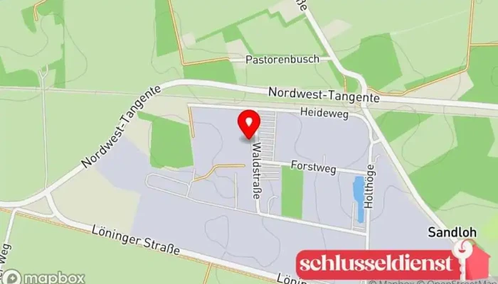 Karte von KHE Schlosserei GmbH Metallbauunternehmen, Metallwerkstatt in Essen (Oldenburg)