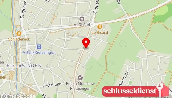 Karte von Kleer Metall GmbH Metallverarbeitungsunternehmen, Türfachhandel in Rielasingen-Worblingen