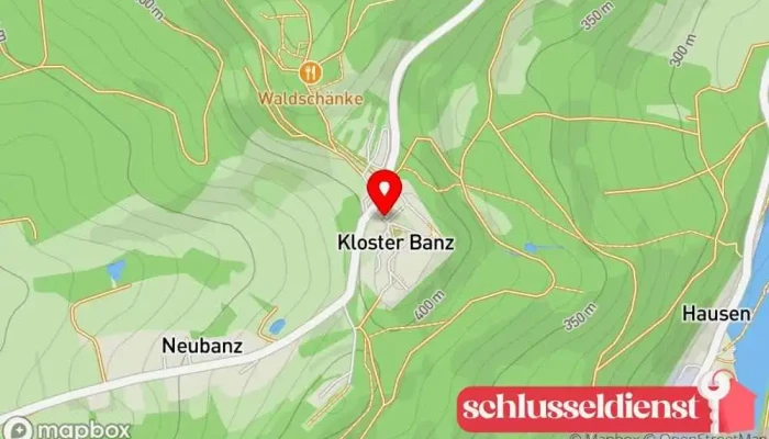 Karte von Kloster Banz Historische Sehenswürdigkeit in Deutschland