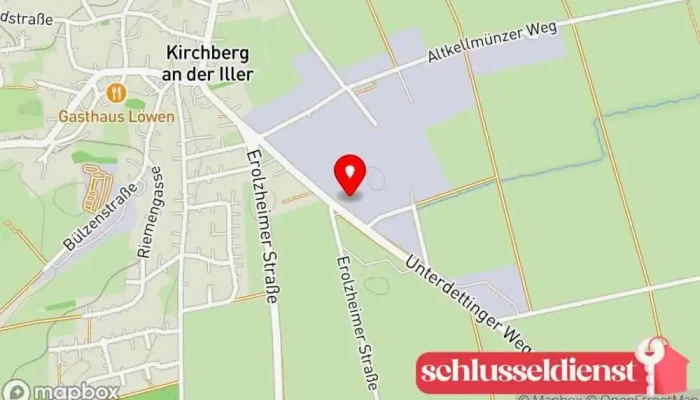 Karte von KMK Metalltechnik GmbH Metallverarbeitungsunternehmen in Kirchberg an der Iller