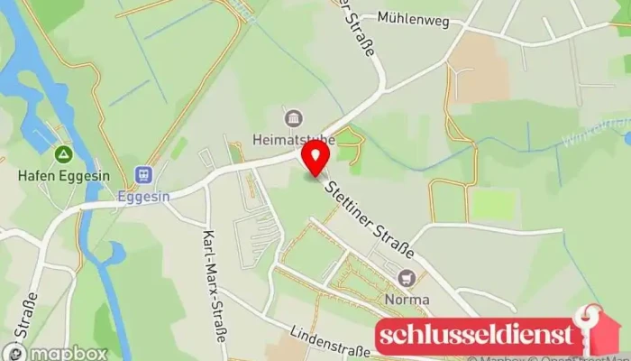 Karte von Krananlagen- und Elektroservice Zimmermann GmbH Elektriker in Eggesin