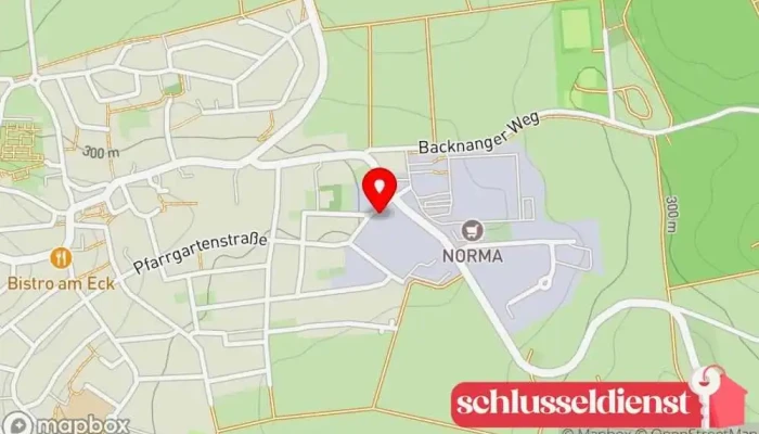Karte von Kroll GmbH Blechanbieter in Kirchberg an der Murr