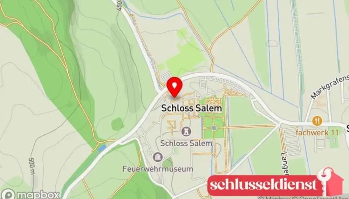 Karte von Kunstschmiede- und Schlossermeister Michael Denker Kunstgalerie in Salem