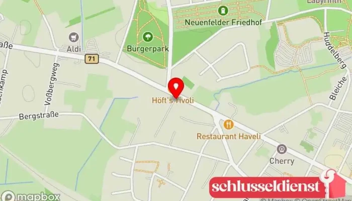 Karte von Lange & Sohn GmbH & Co. KG Zimmermann, Bauunternehmen, Bautischlerei, Dachdecker in Bremervörde