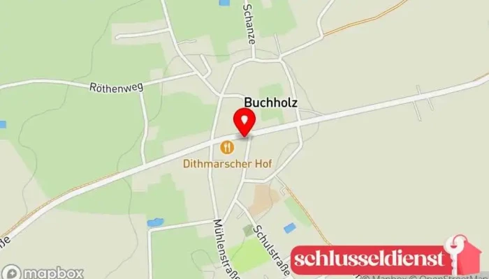 Karte von Lau Thorsten Metallbau & Tortechnik Metallbauunternehmen in Buchholz